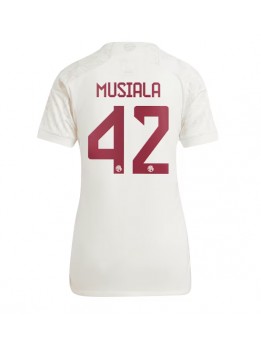 Bayern Munich Jamal Musiala #42 Ausweichtrikot für Frauen 2023-24 Kurzarm